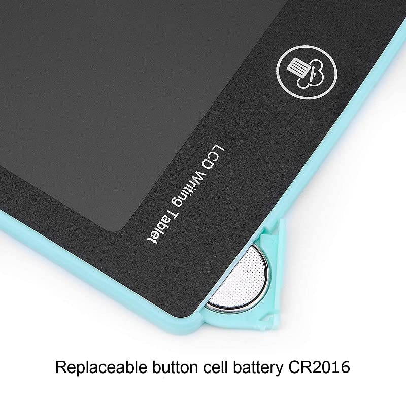 LCD Writing Tablet 85 Inch Electronic Writing Drawing Pads Portable Doodle Board Gifts for Kids Office Memo Home Whiteboard Cyan