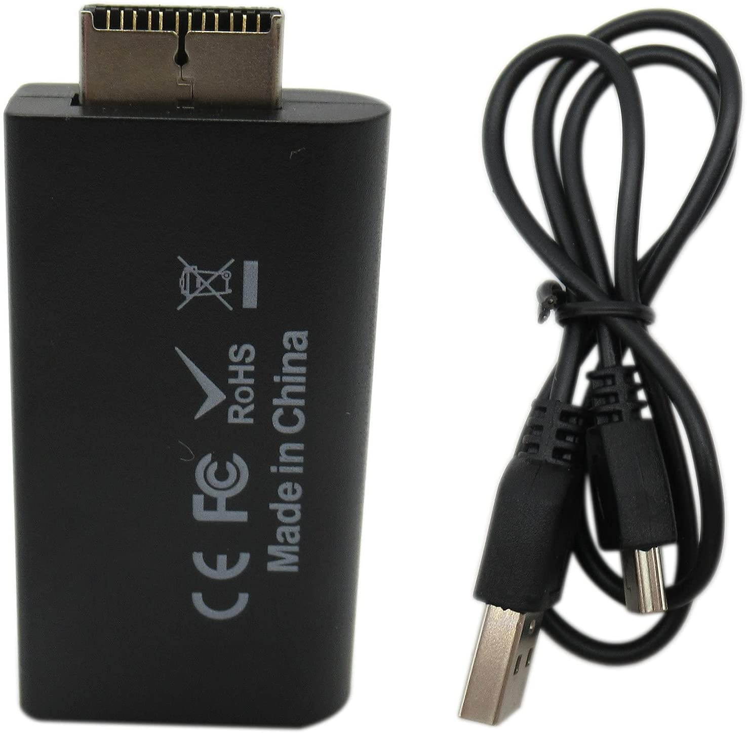 Xspeedonline PS2 to HDMI Converter Adapter Video Converter PS2 to HDMI Converter with 3.5mm Audio Output for HDTV HDMI Monitor Supports All PS2 Display Modes