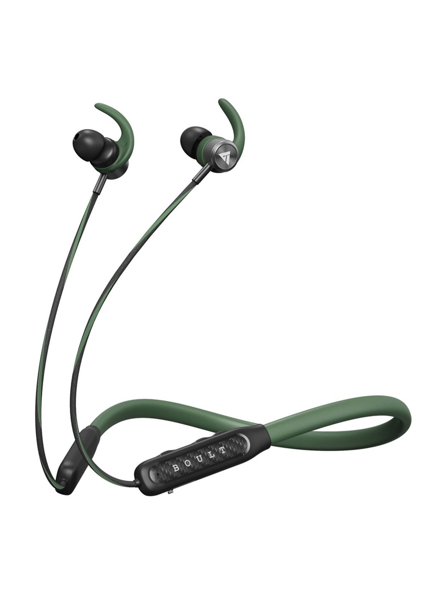 Boult Audio Rcharge Neckband with 30Hrs Playtime, ENC Mic, Dual Device Pairing (Green, In the Ear)
