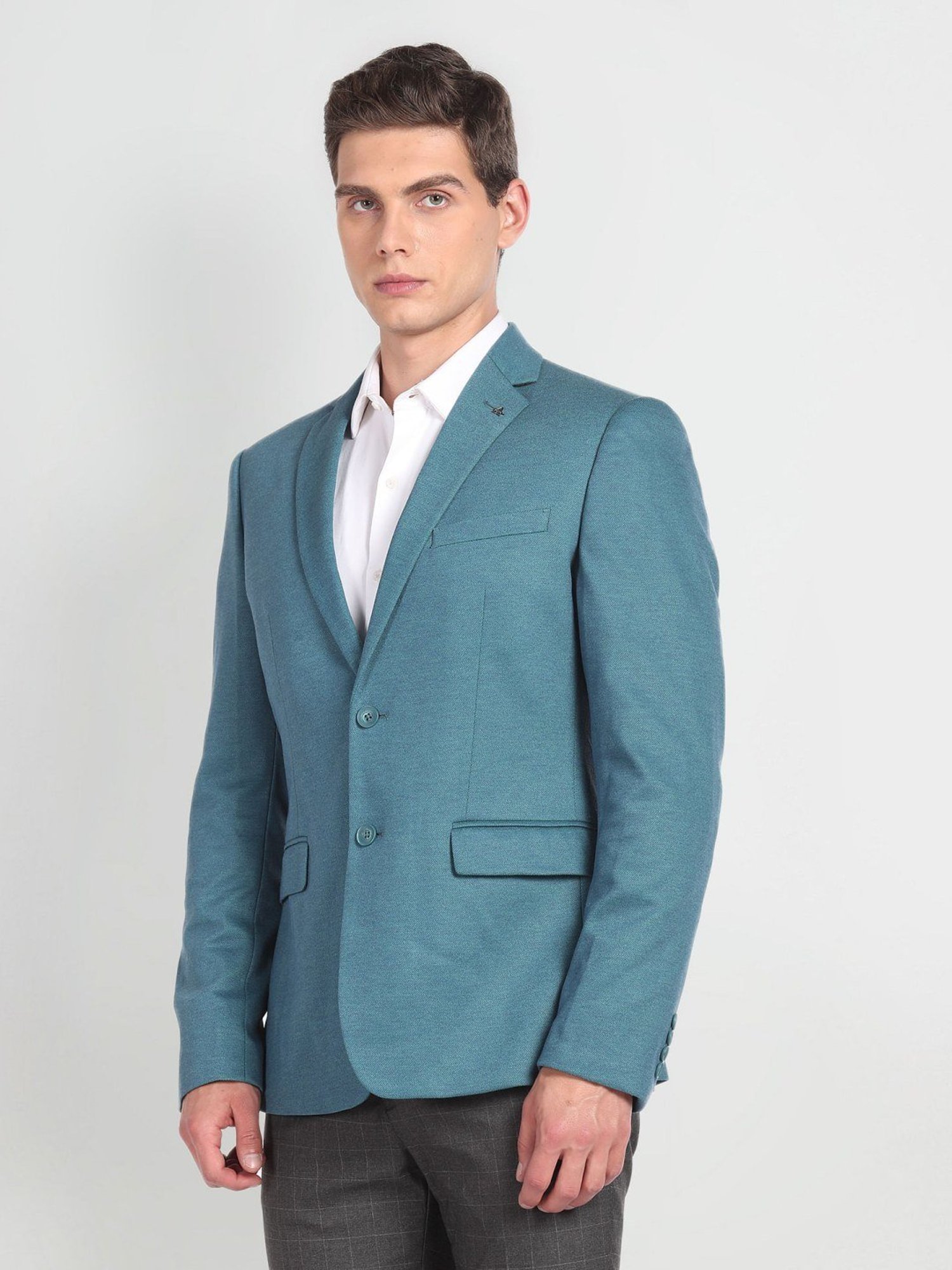 Arrow Green Slim Fit Blazer