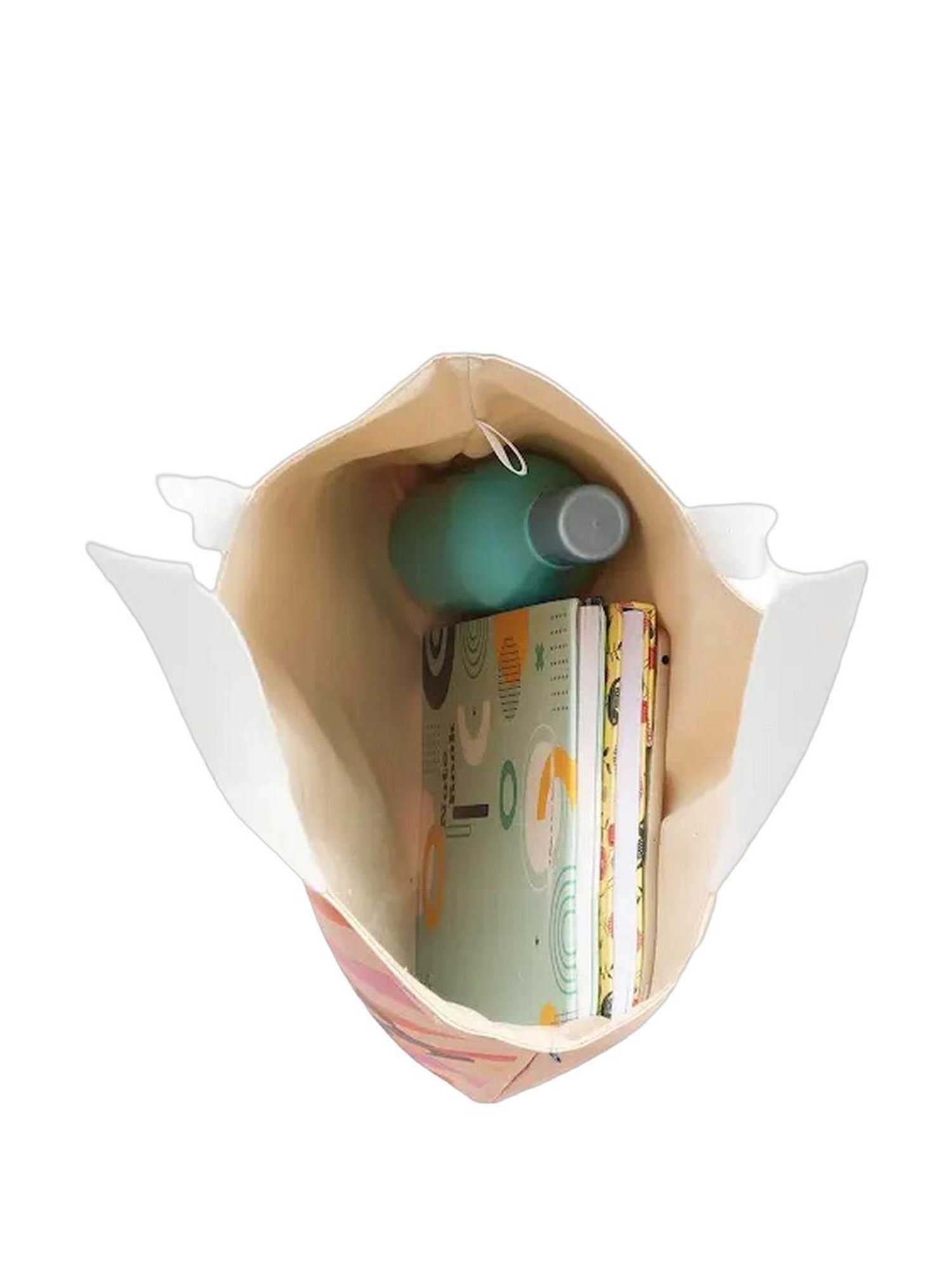 Aeropostale Groove Orange Printed Tote Handbag