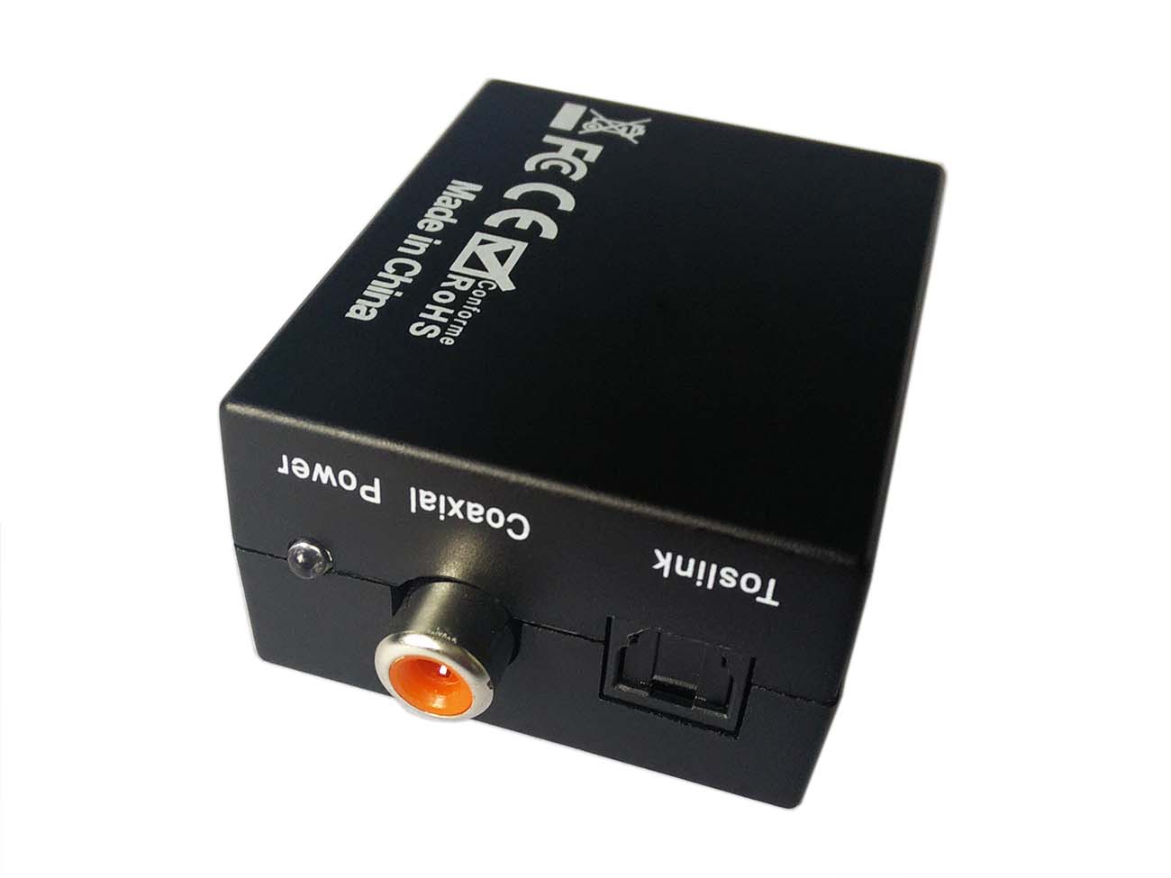 Analog L/R to Digital S/PDIF&TOSLink Analog to Digital Audio Converter Adapter