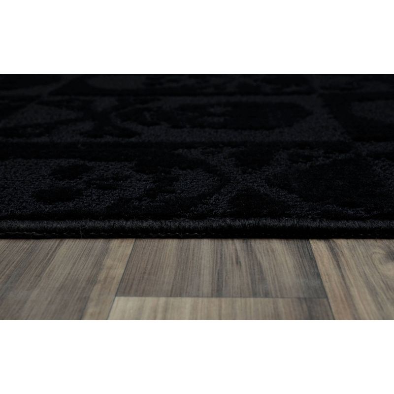 Garland Skulls Area Rug - Black (7'6"X9'6")