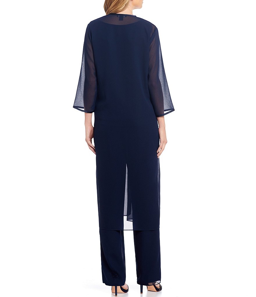 Alex Evenings Stretch Velvet Long Sleeve Ruched Beaded Accent Collar Boat Neck Blouse