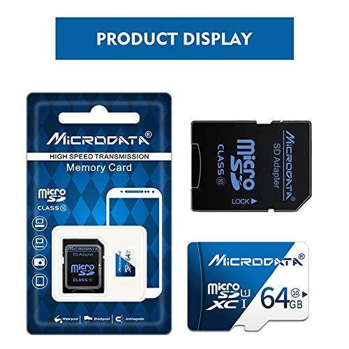 Alice Zeng 64GB U3 Blue and White TF (Micro SD) Memory Card