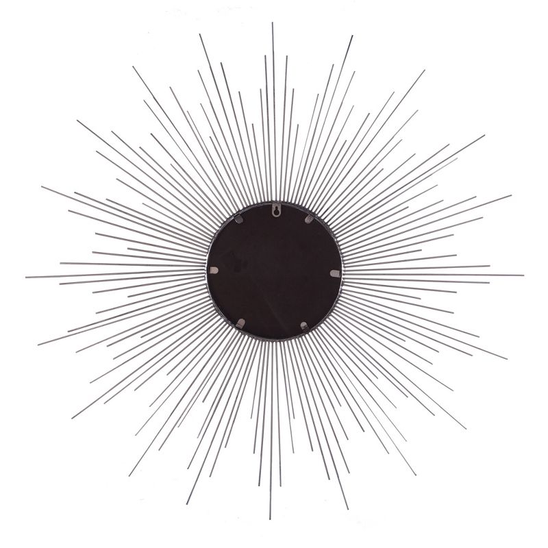 36"x36" Rays Sunburst Metal Framed Decorative Wall Mirror Champagne - Patton Wall Decor