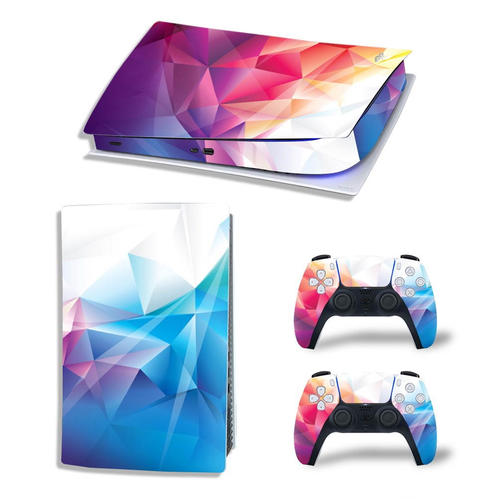 Printed Skin Stickers Anti-scratch Dustproof Decal Cover for PlayStation 5 PS5 Digital Edition Game Console-TN-PS5Disk-4136