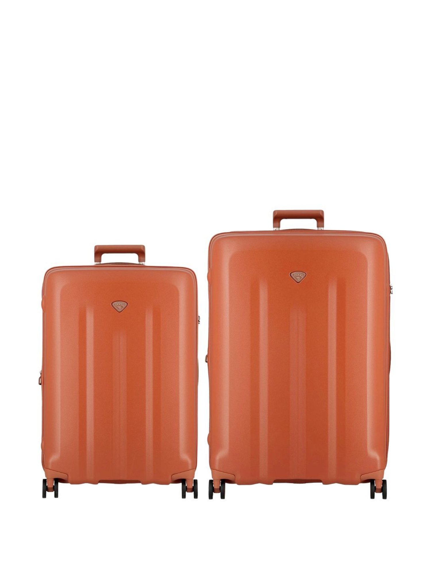 Jump Uppsala Rigid Terracota 8 Wheels Large Hard Cabin Trolley Bag Set of 2