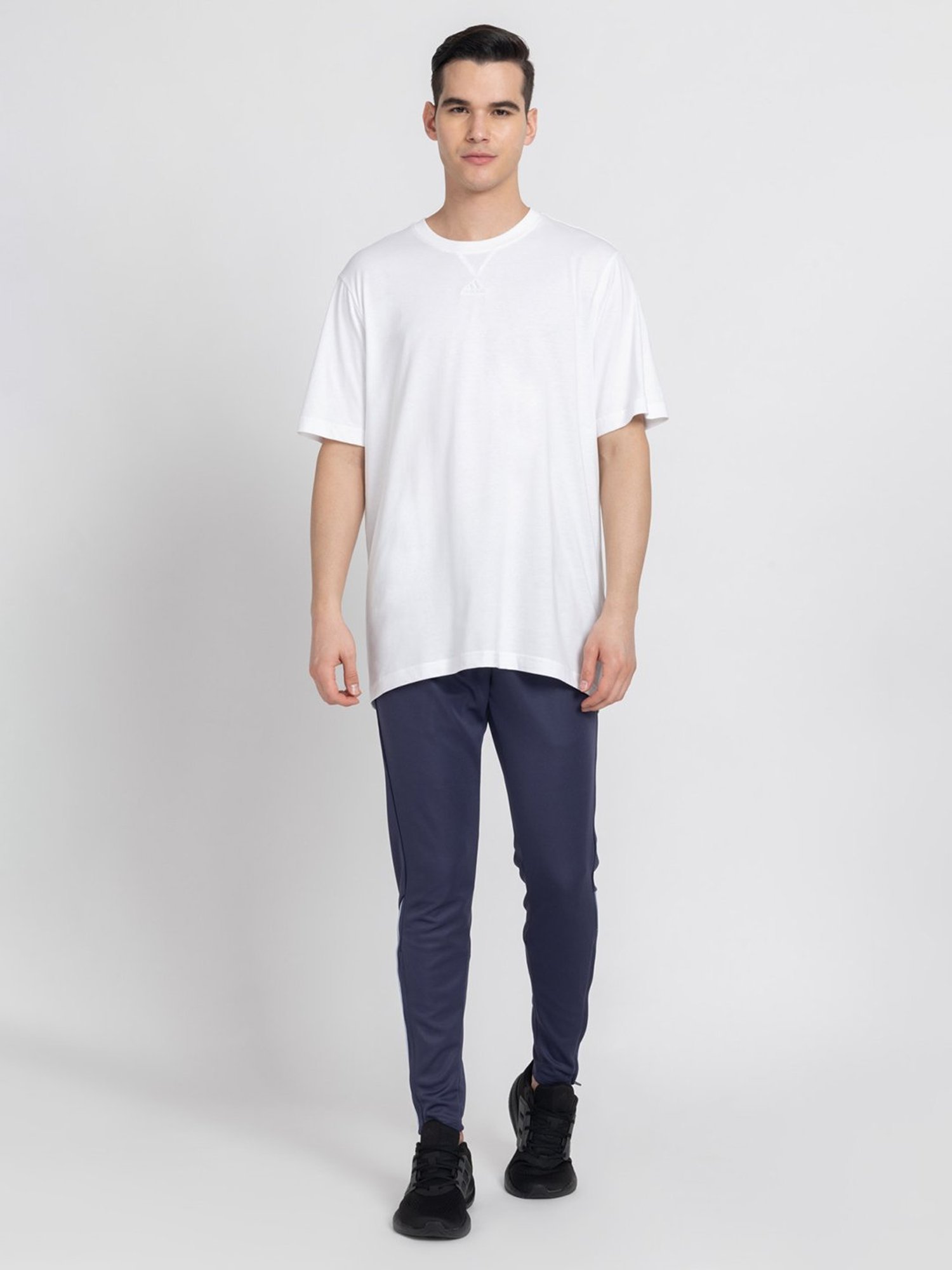 adidas ALL SZN White Loose Fit Cotton Crew T-Shirt