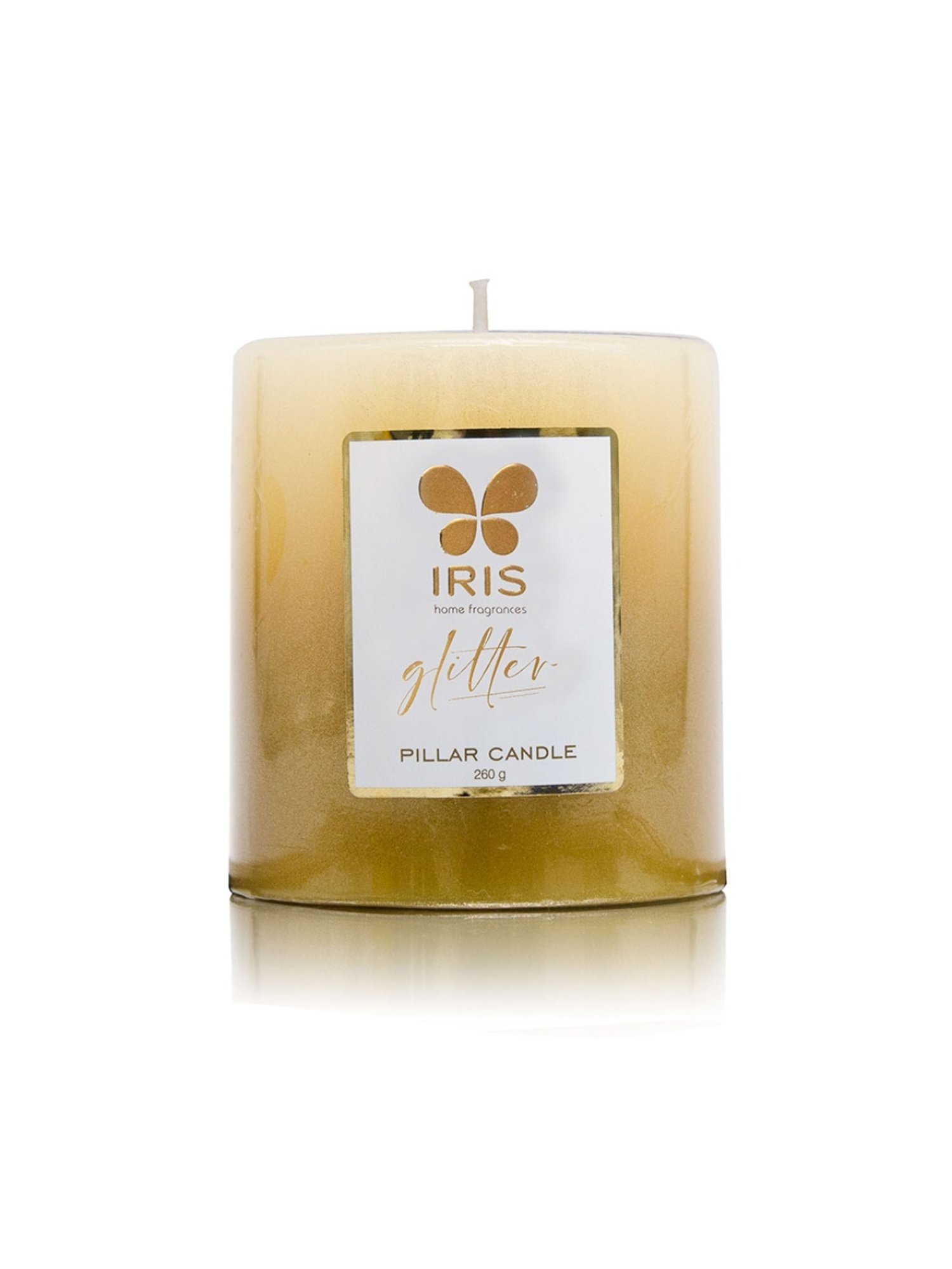 IRIS Lacquered Glitter Gold Wax Candle