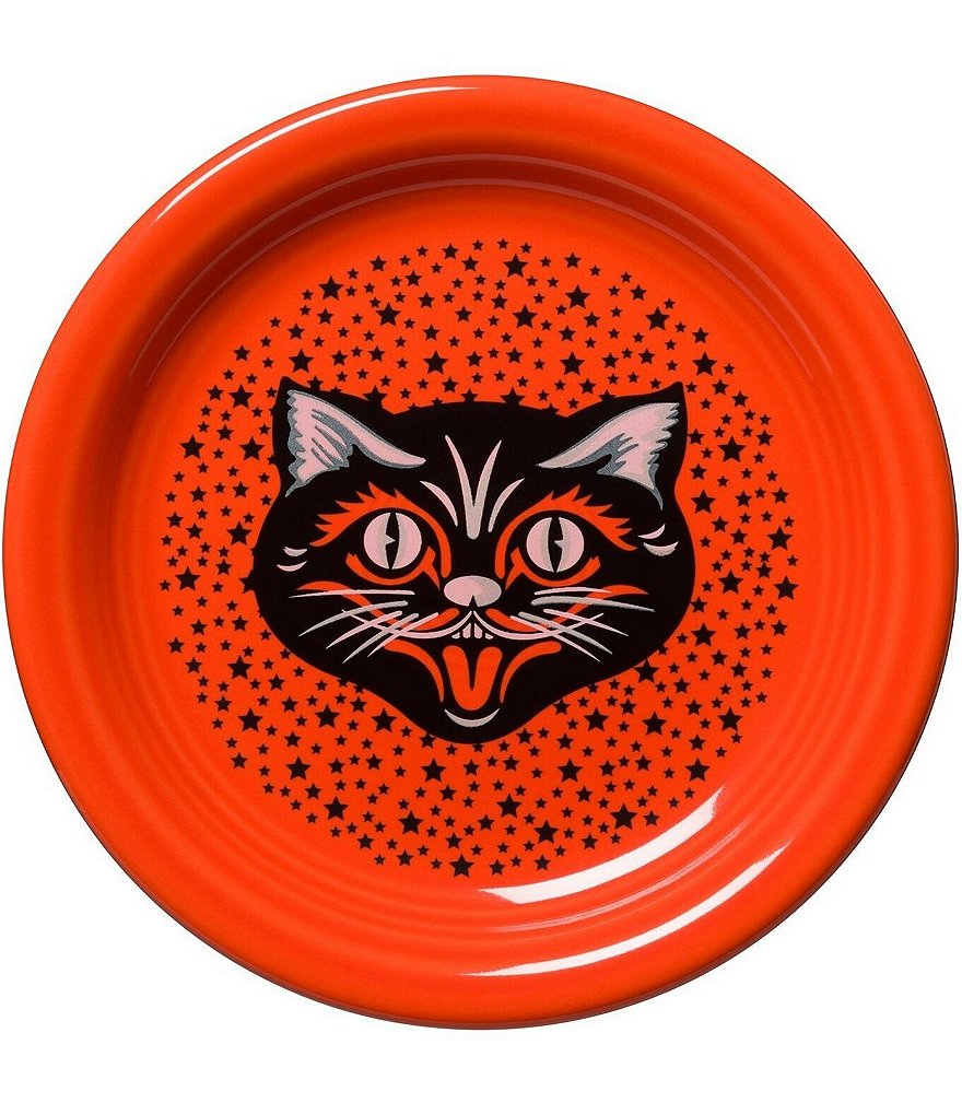 Fiesta Halloween Black Cat 6.5#double; Appetizer Plate