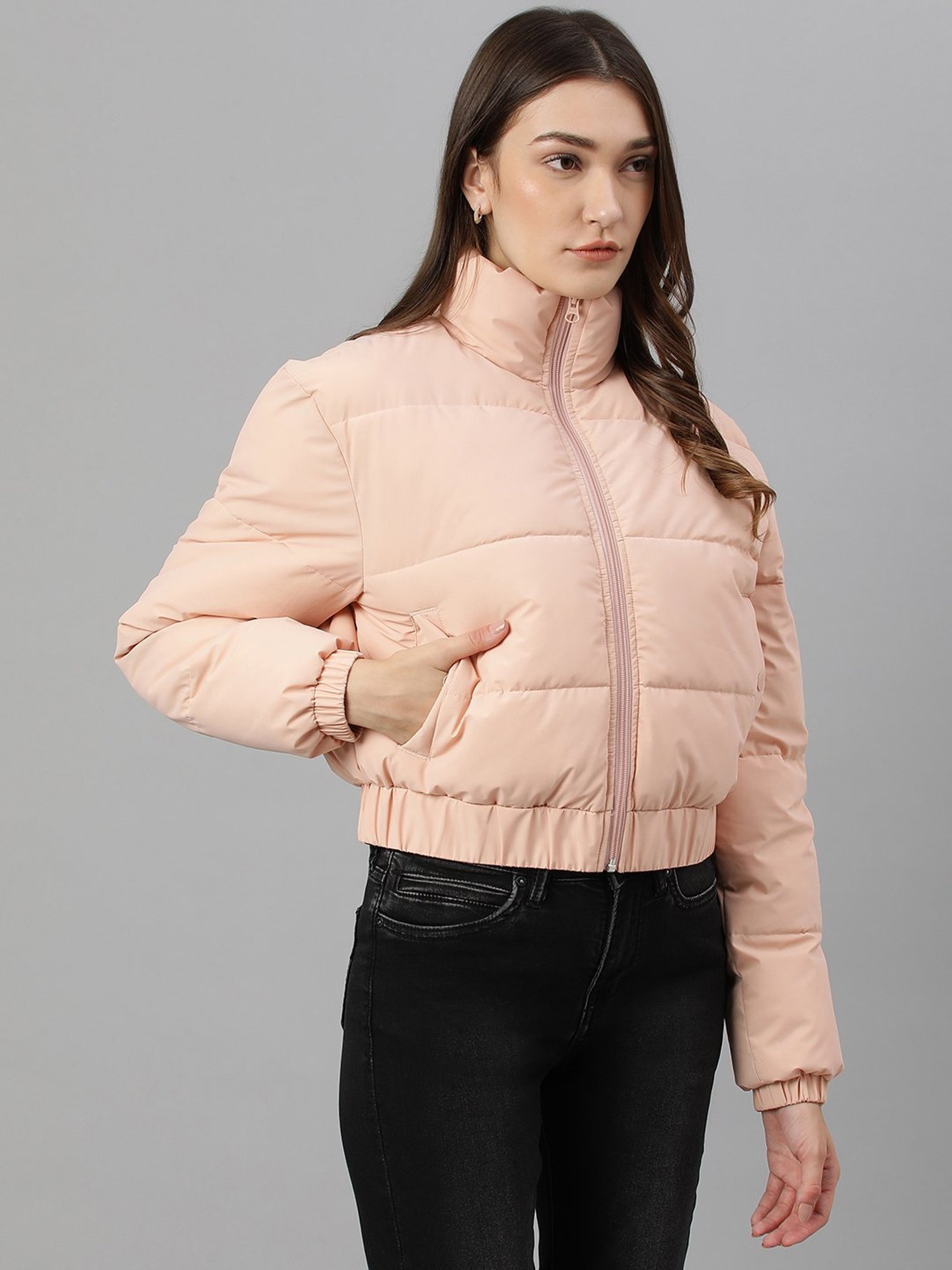 Woods Peach Padded Jacket