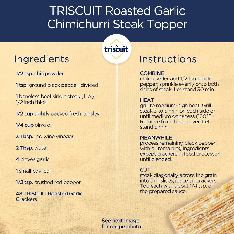 Triscuit Roasted Garlic Crackers - 8.5oz