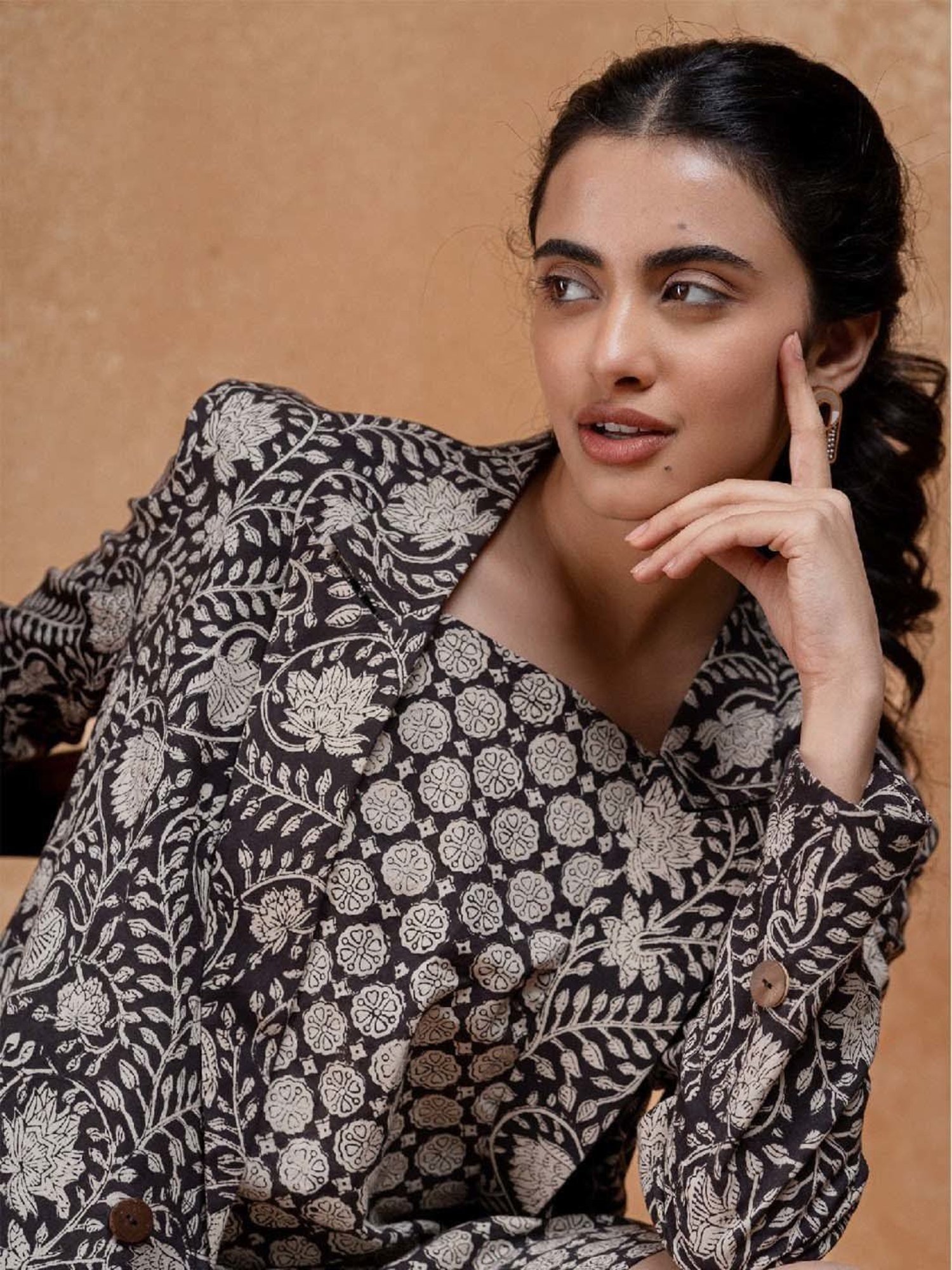 Saffron Threads Red Ethnic Dresses