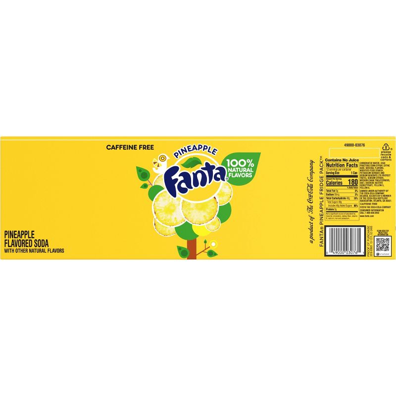 Fanta Pineapple Soda - 12pk/12 fl oz Cans