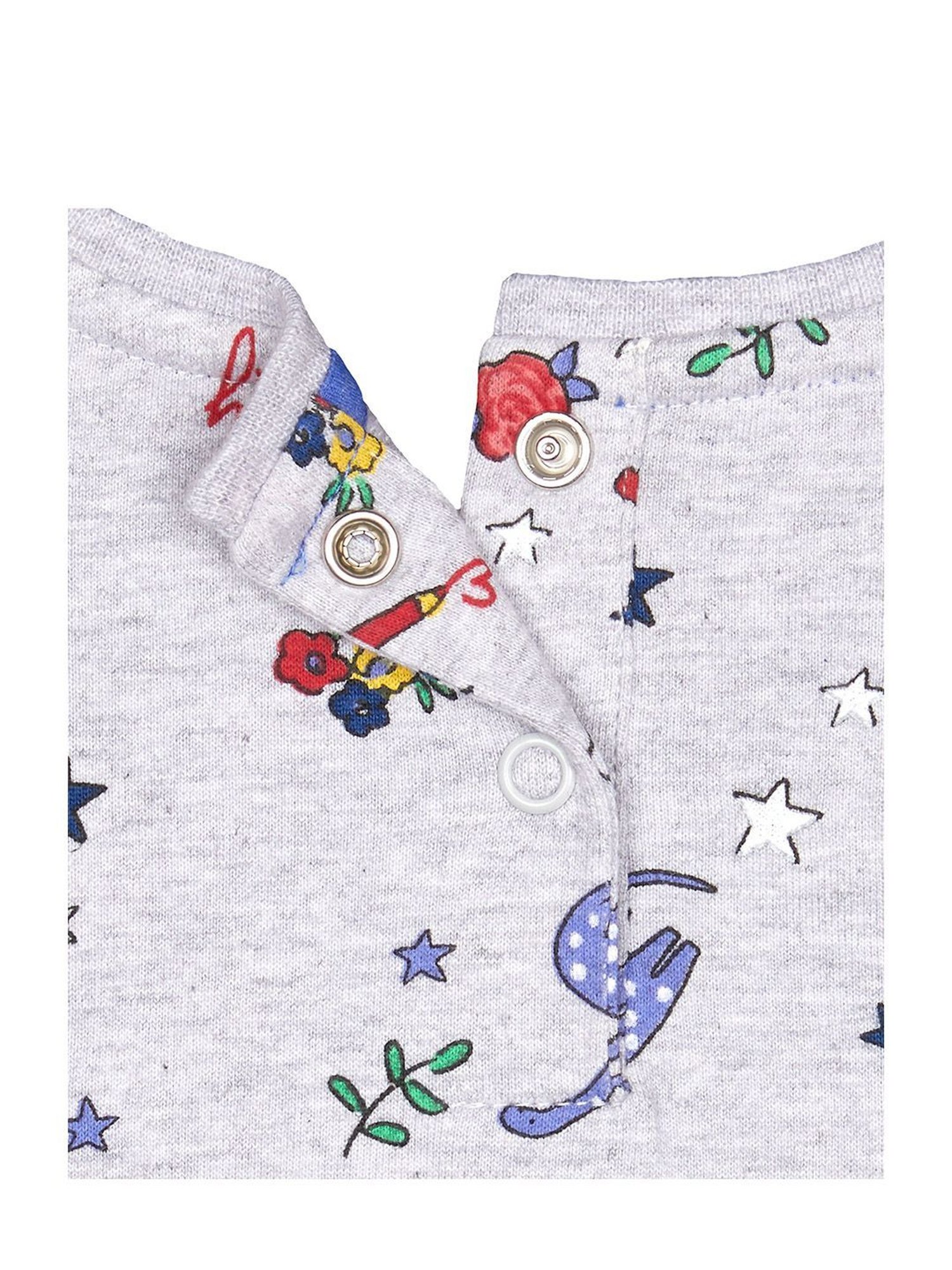 Mothercare Kids Grey Printed Full Sleeves Top