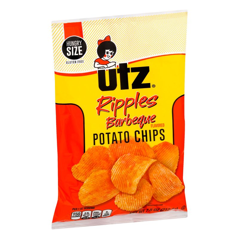 Utz BBQ Ripple Potato Chips - 7.5oz