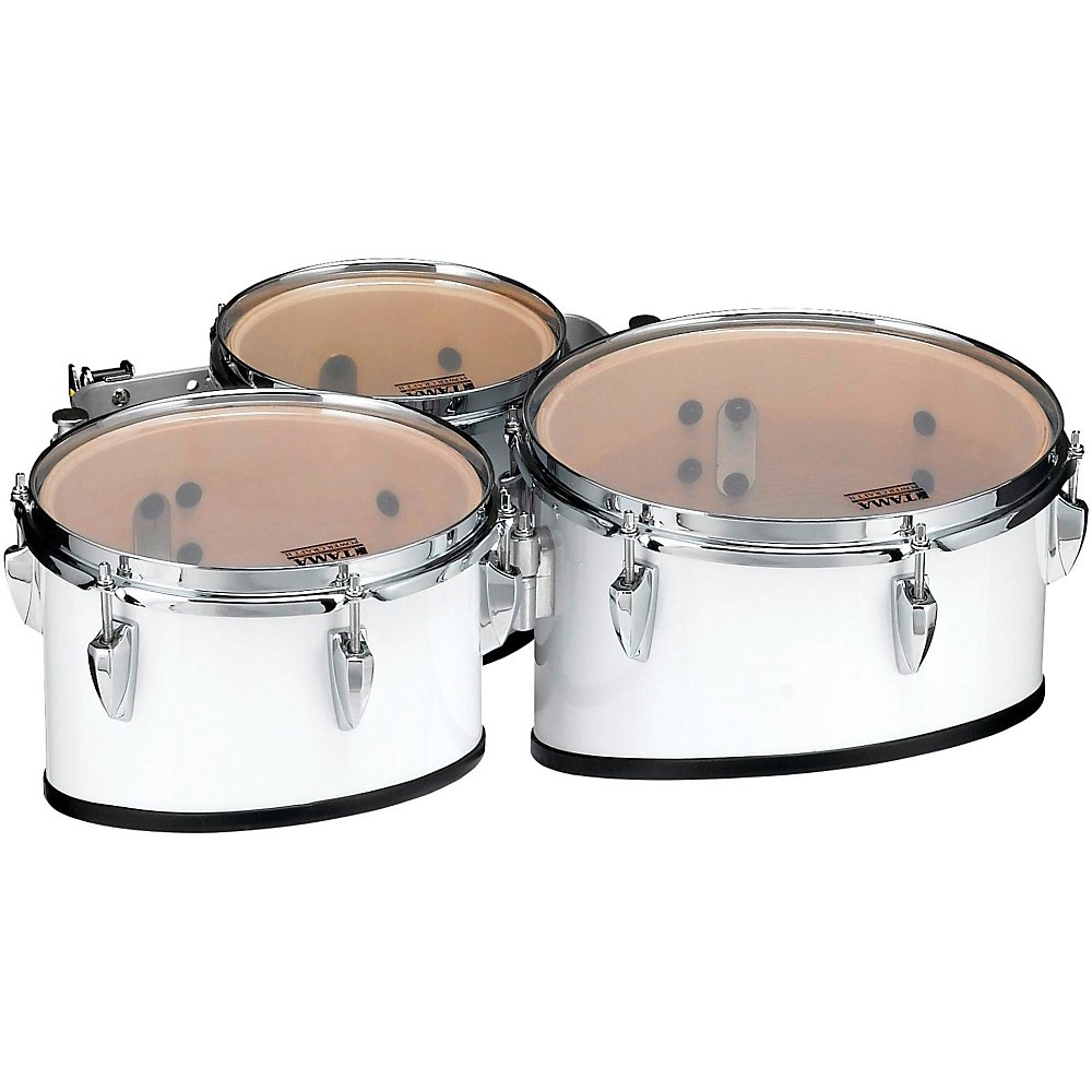 Tama Marching Starlight Marching Tenor Drums Quad 8, 10, 12, 13 in. Sugar White