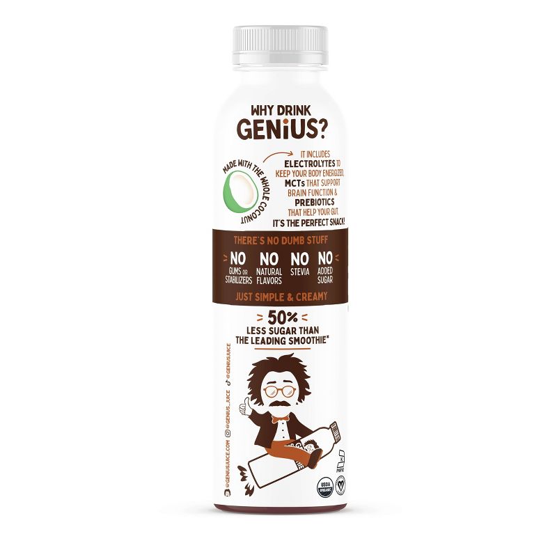 Genius Juice Whole Coconut Smoothie Mocha - 10 fl oz