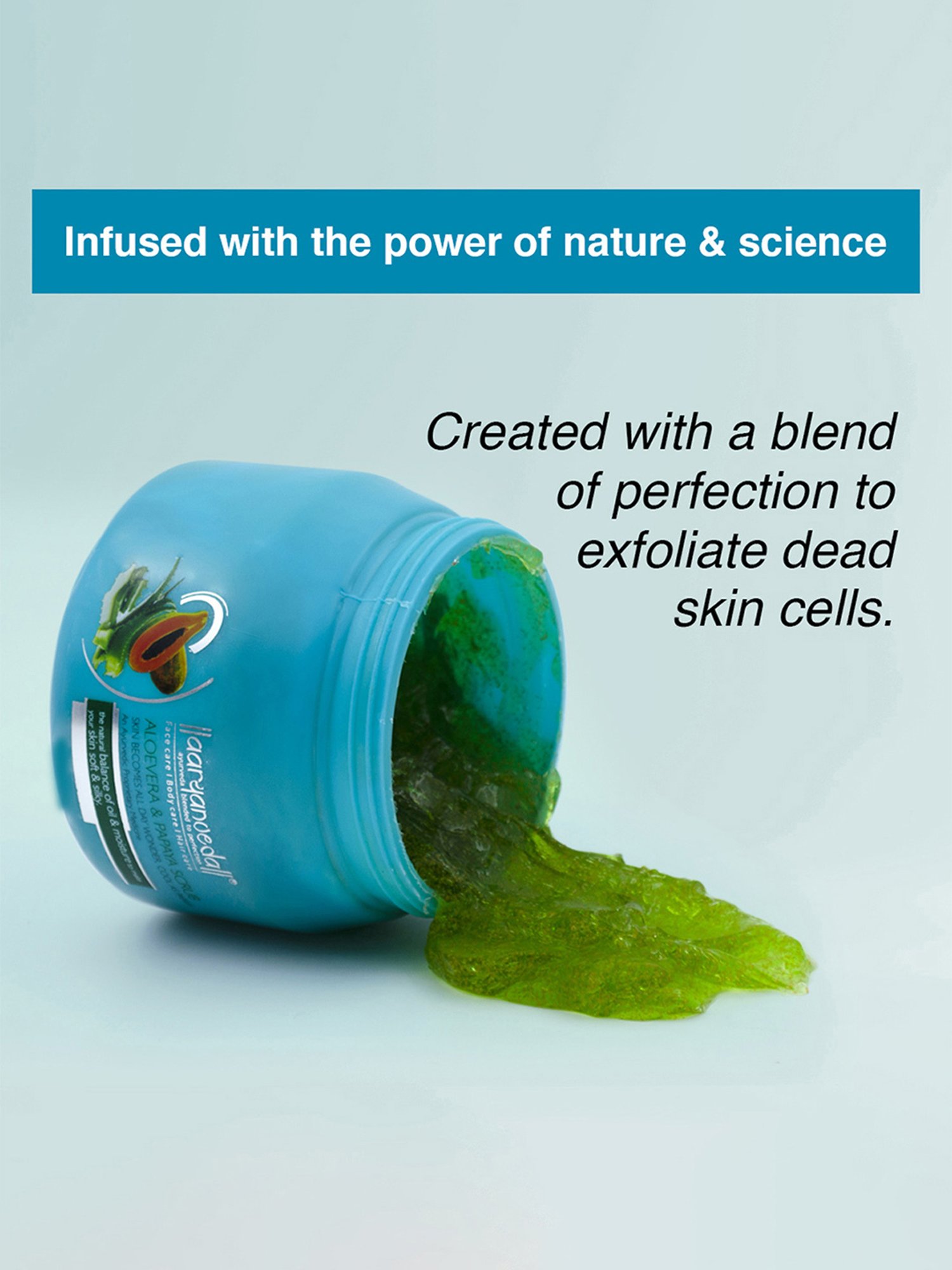 Aryanveda Aloevera and Papaya Face Scrub - 400 ml