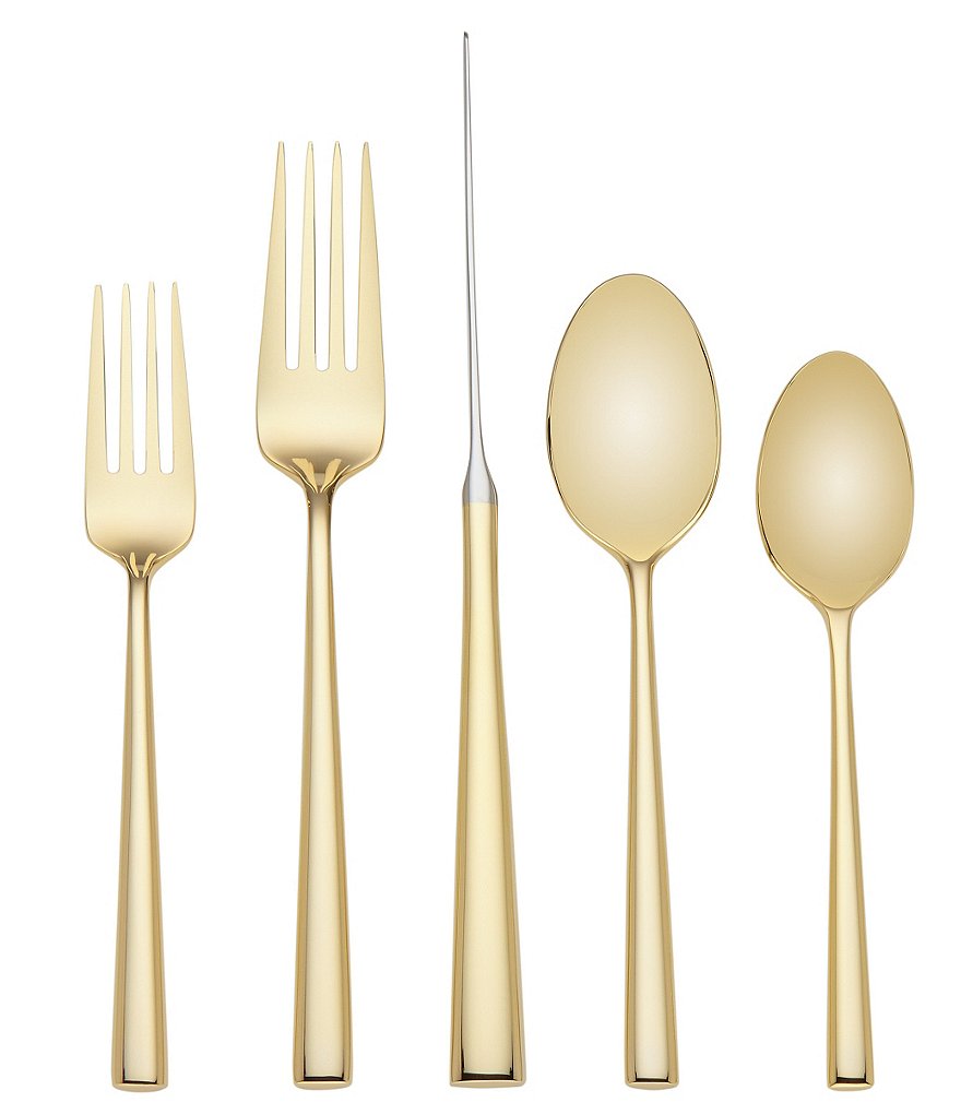kate spade new york Malmo Gold-Tone 5-Piece Stainless Steel Flatware Set
