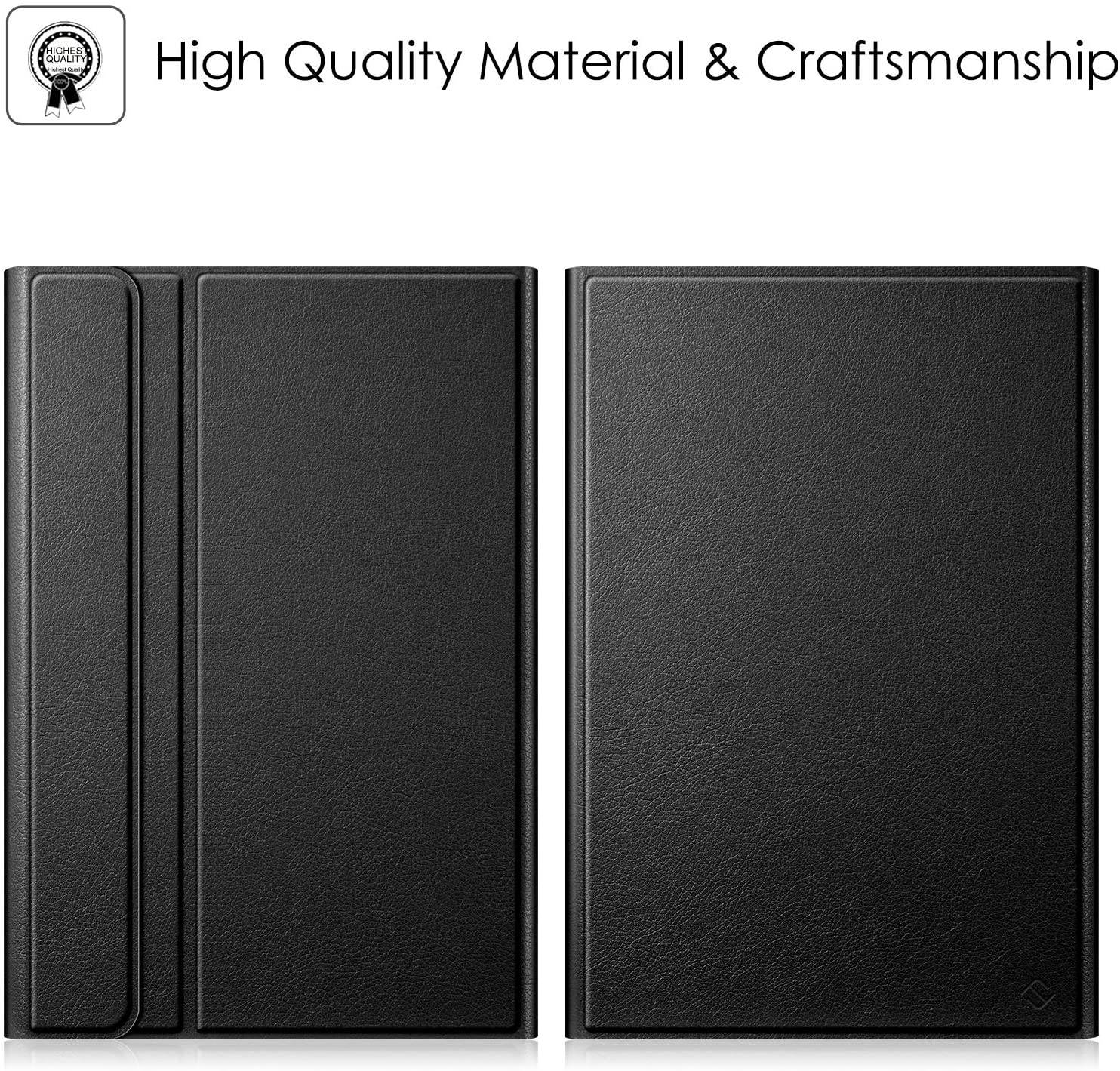 Keyboard Case for Samsung Galaxy Tab S6 Lite 10.4 inch 2020 Model SM-P610 (Wi-Fi) SM-P615 (LTE), Soft TPU Back Cover with Pencil Holder Detachable Wireless Bluetooth Keyboard