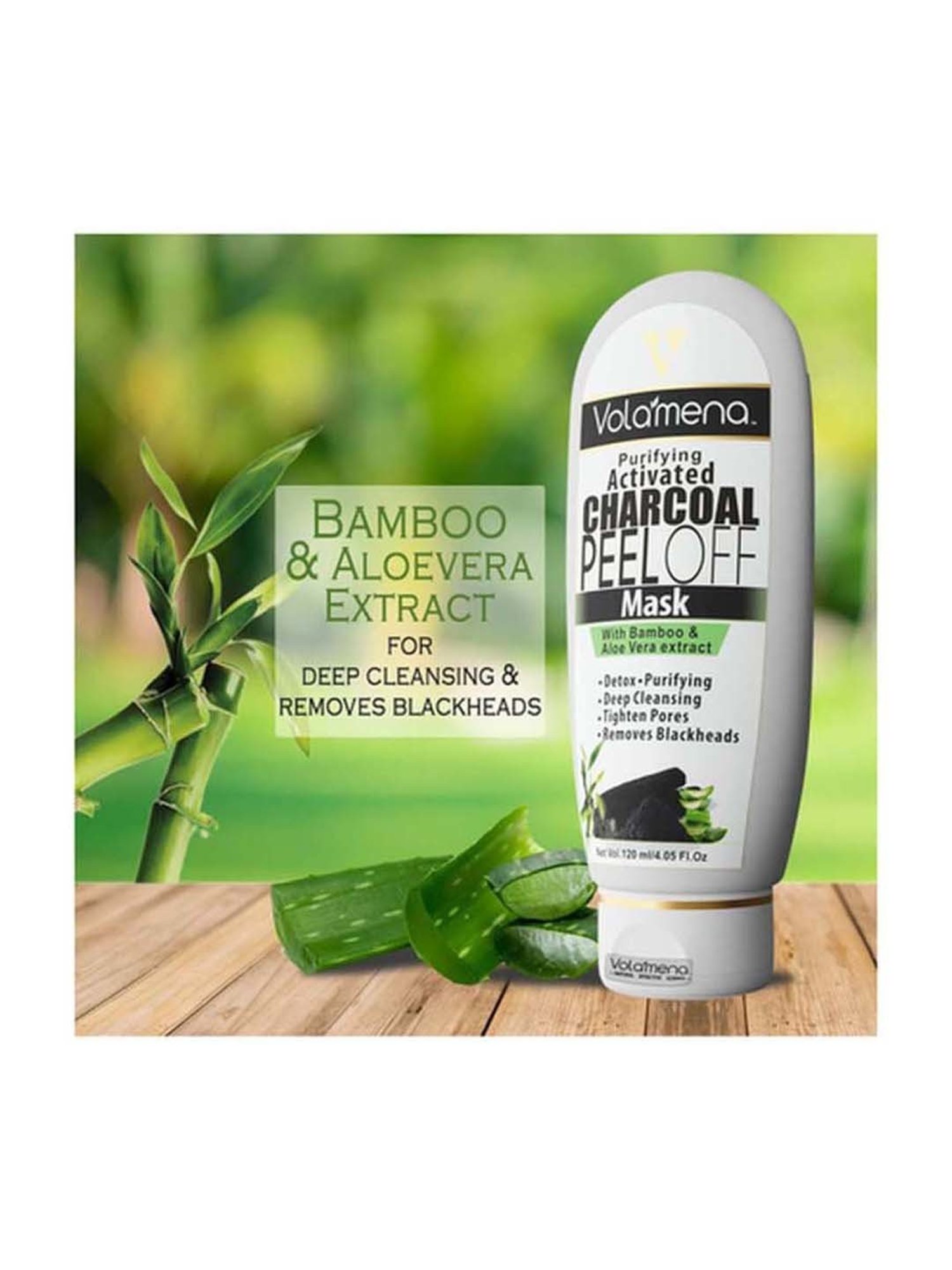 Volamena Purifying Activated Charcoal Peel Off Mask - 120 ml