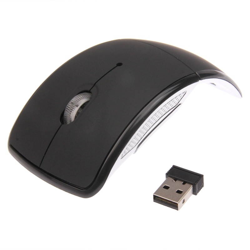 Wireless 2.4GHz 1600dpi Folding Wireless Optical Mouse