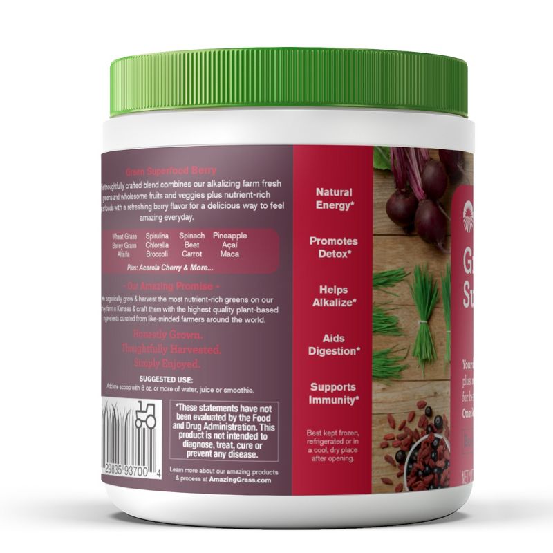 Amazing Grass Green Superfood Vegan Powder - Berry - 8.5oz