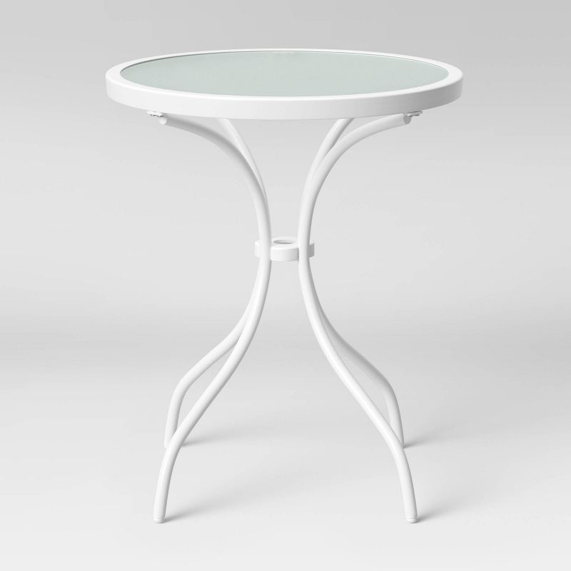 3pc Steel Bistro Set Gray - Nuu Garden