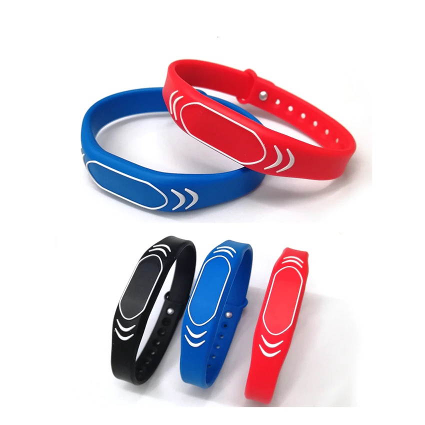 1PC 125khz EM4100 Read Only RFID Adjustable Smart Wristband, Access Control Card Wrist band Bracelet Tag,Can Be customized LOGO