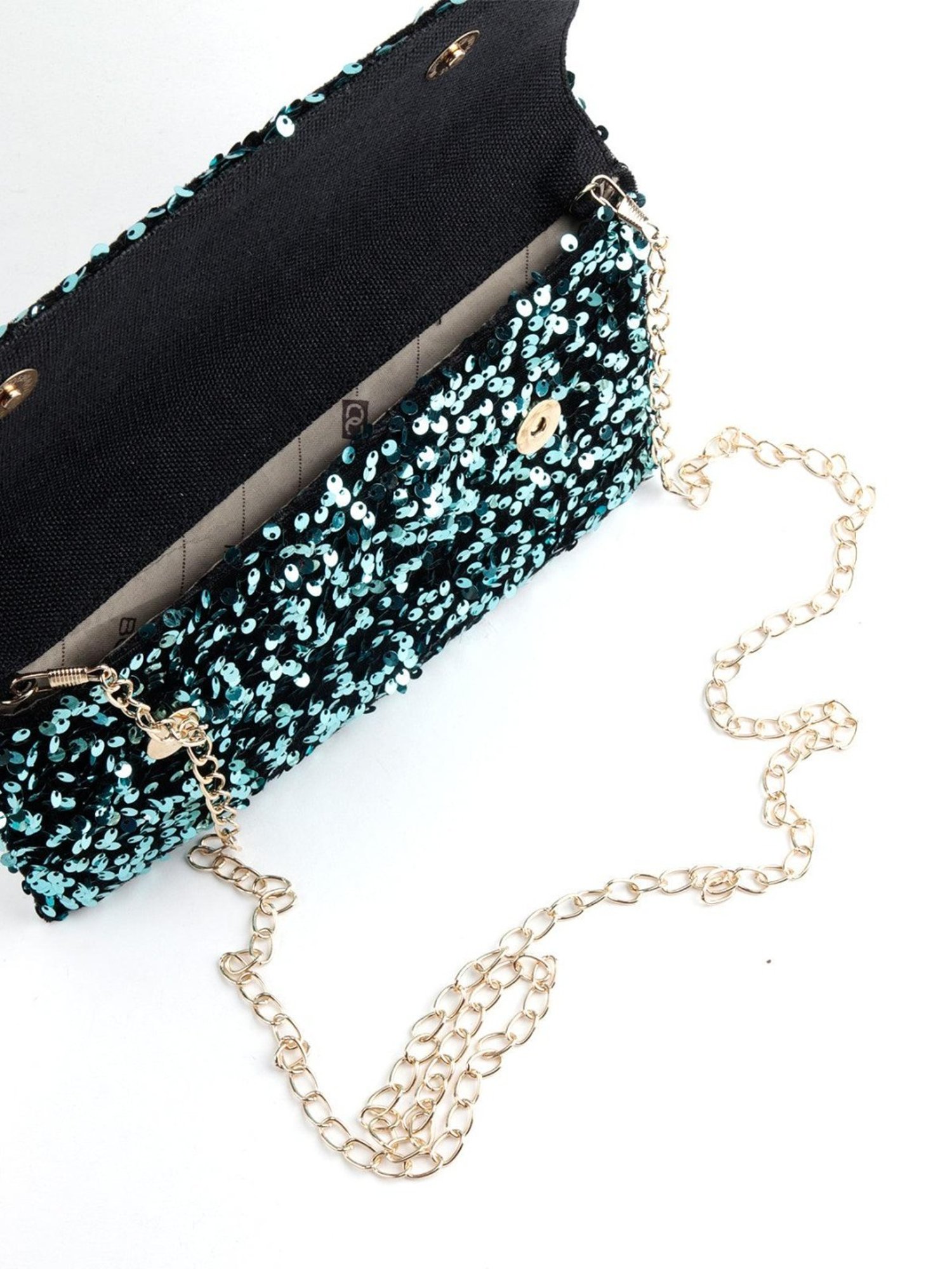 Odette Green Embellished Sling Handbag