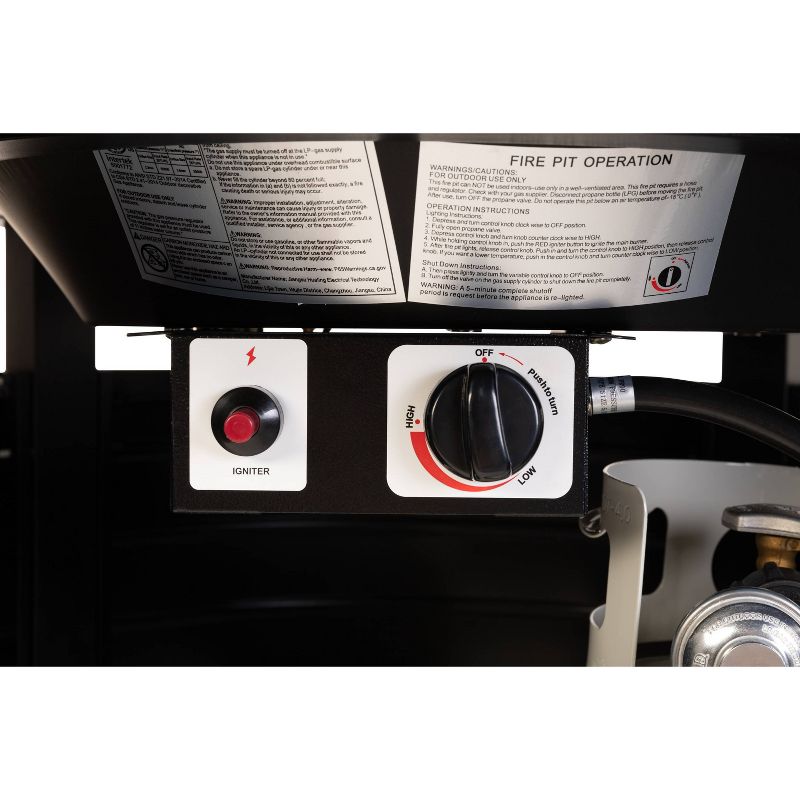 Finn Round Aluminum LPG Fire Pit - Fire Sense