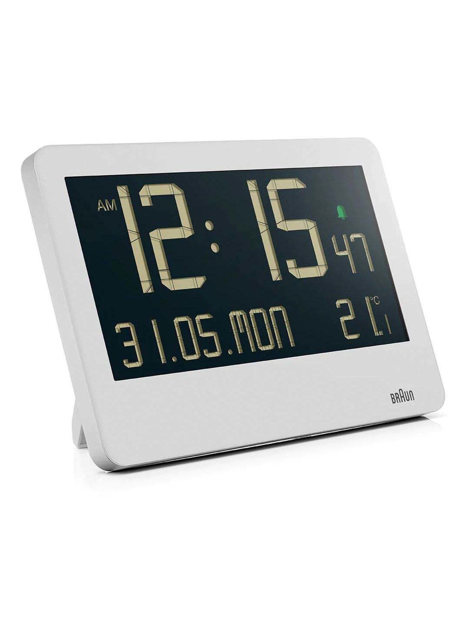 Braun White Classic Analog Alarm Clock