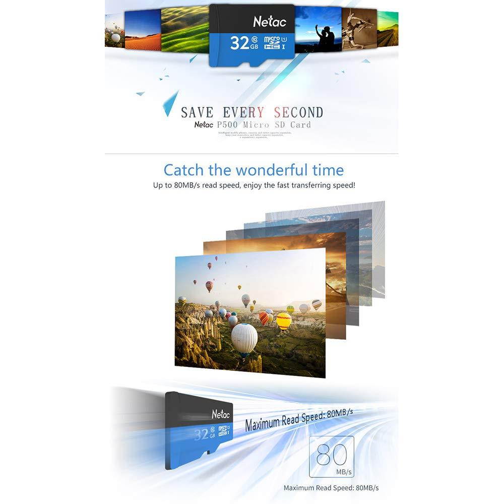 High Speed Microsd Memory Cards 16 GB 32 GB 64GB Memory Flash Card with SD Adapter Micro SD Read 80MB/S Write 80MB/S - Black/Yellow