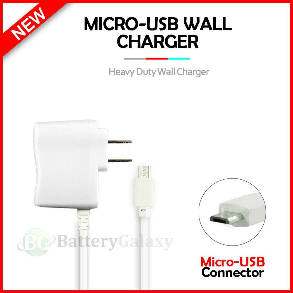 Micro USB Travel Wall Charger for Phone LG Phoenix 5 / Risio 4 /Tribute Monarch