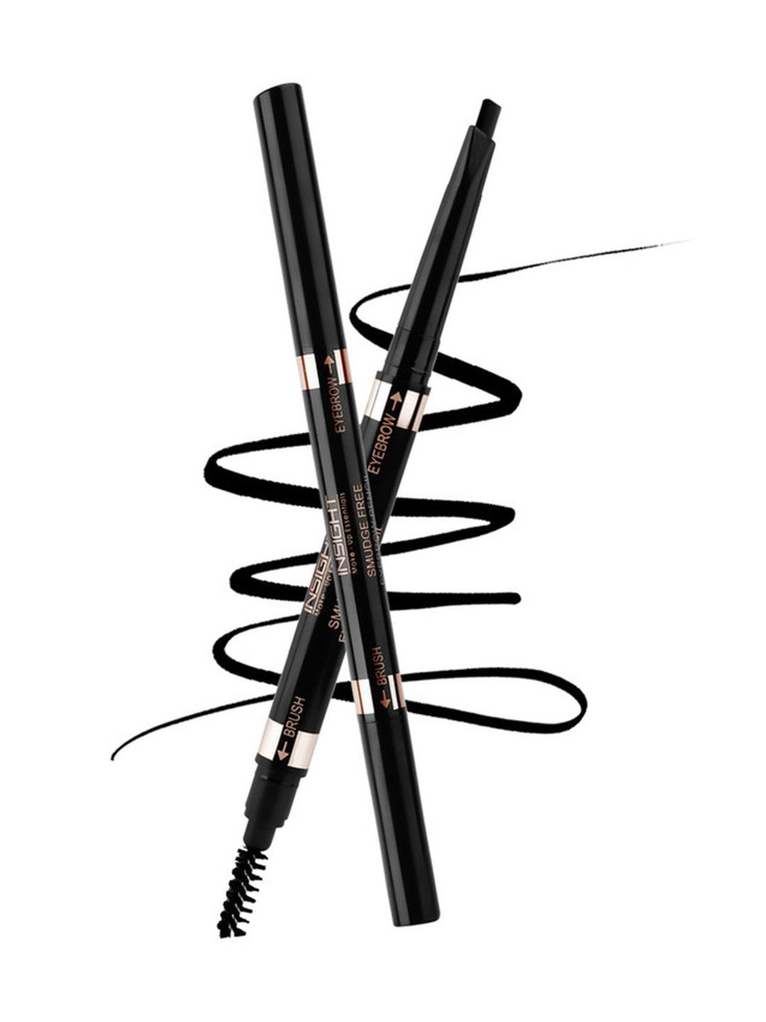 Insight Smudge Free Eyebrow Pencil Black EP-BK - 0.5 gm