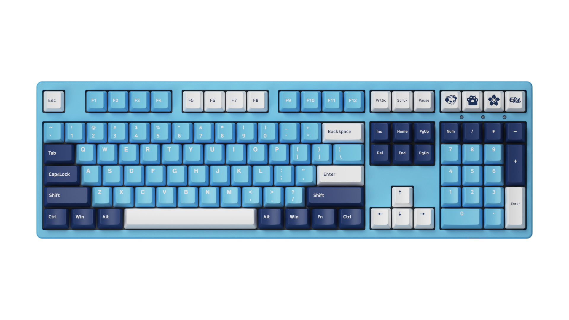 Akko 3108V2 Sailor Moon Gaming Mechanical Keyboard Pink Switch Double Shot Dye Sub PBT Keycaps NKRO Detachable USB Type-C Pink Cat Paw