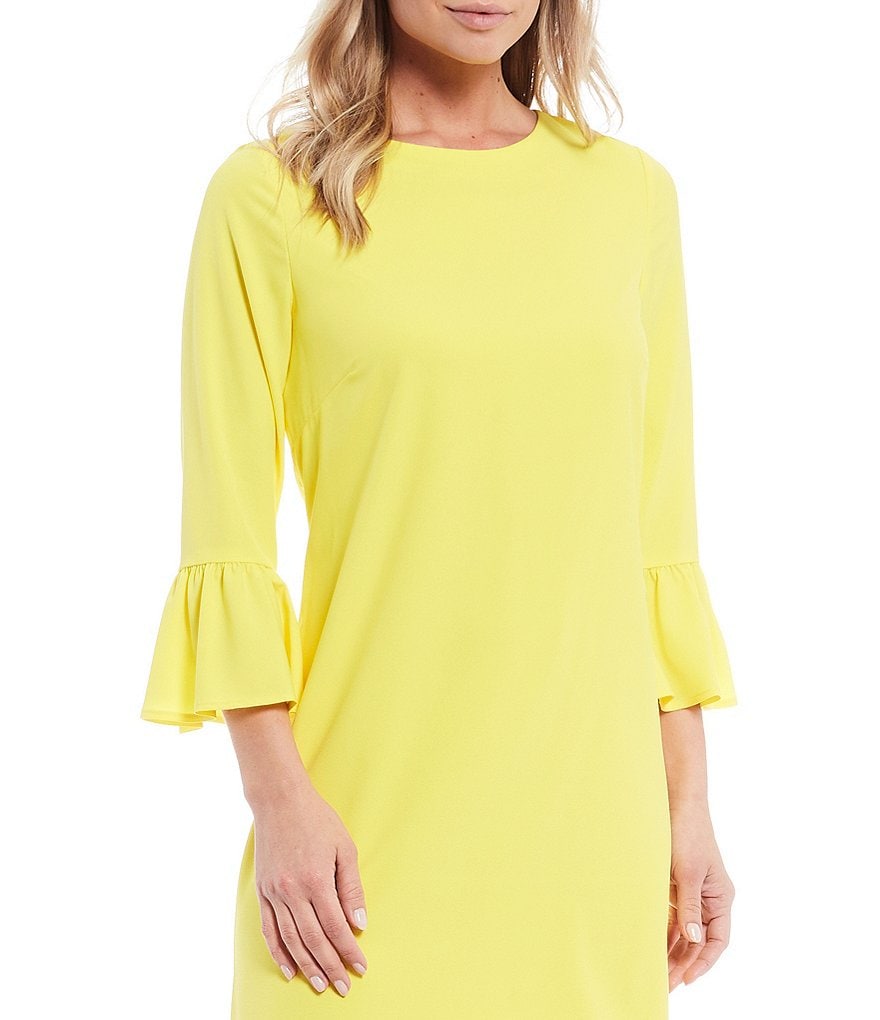 Preston & York Renee Flutter Sleeve Crepe Dress