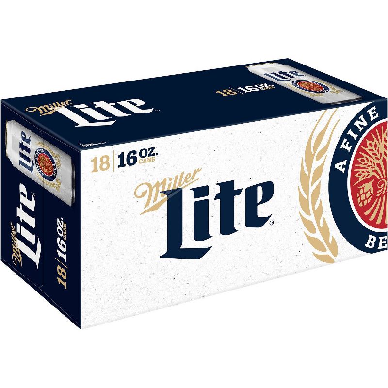 Miller Lite Beer - 18pk/16 fl oz Cans