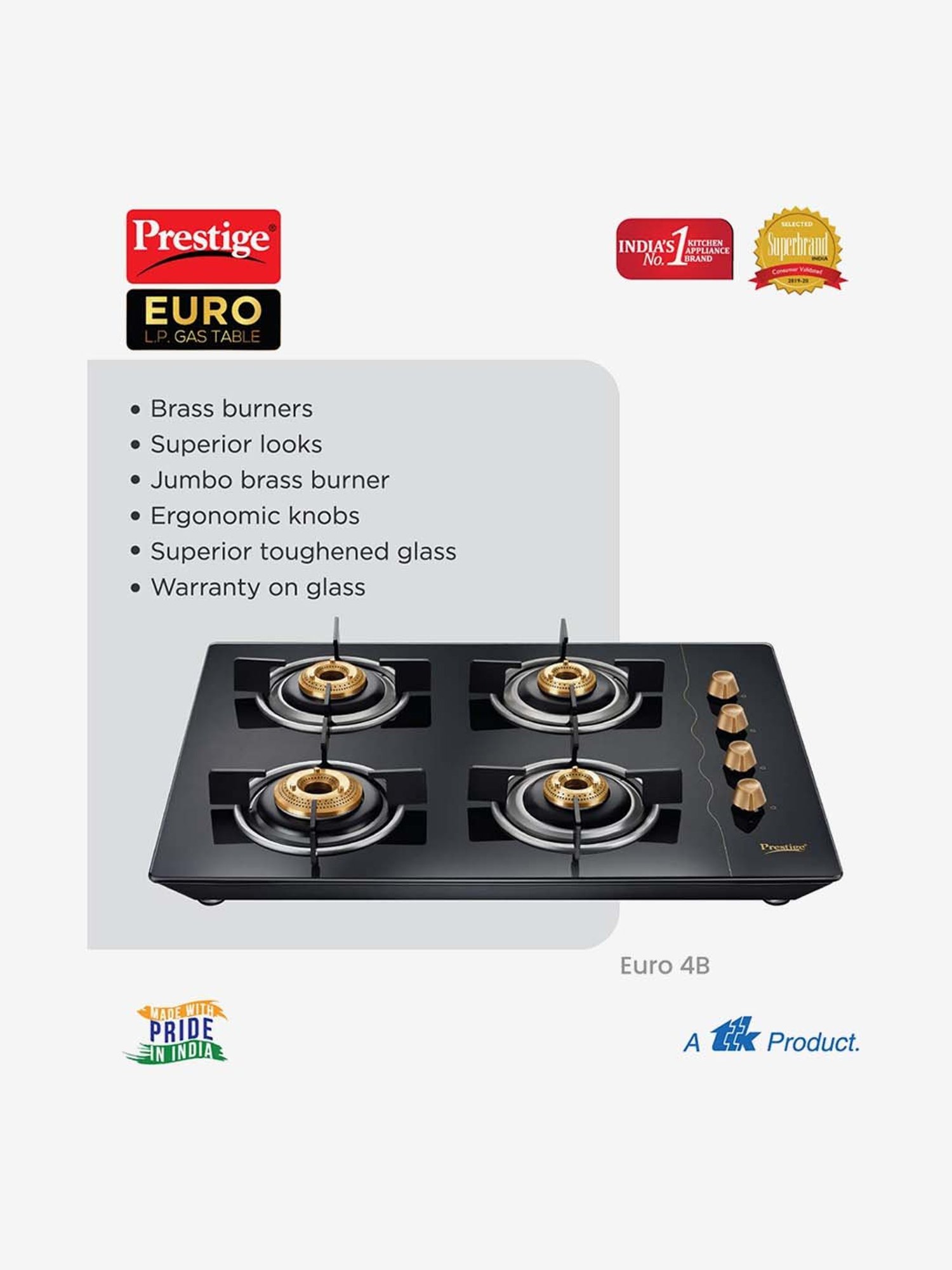 Prestige PIC 16.0 Plus 1900W Induction Cooktop (Black)