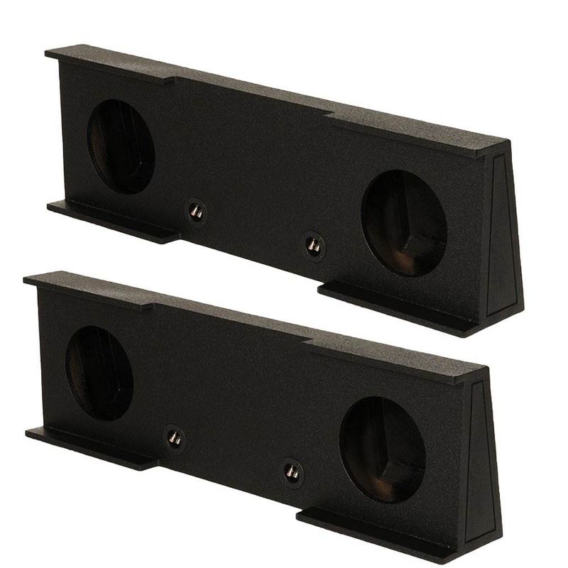 Q-Bomb GMC Chevy Crew Cab 2007-2013 Dual 12" Sub Box Enclosure (2 Pack)