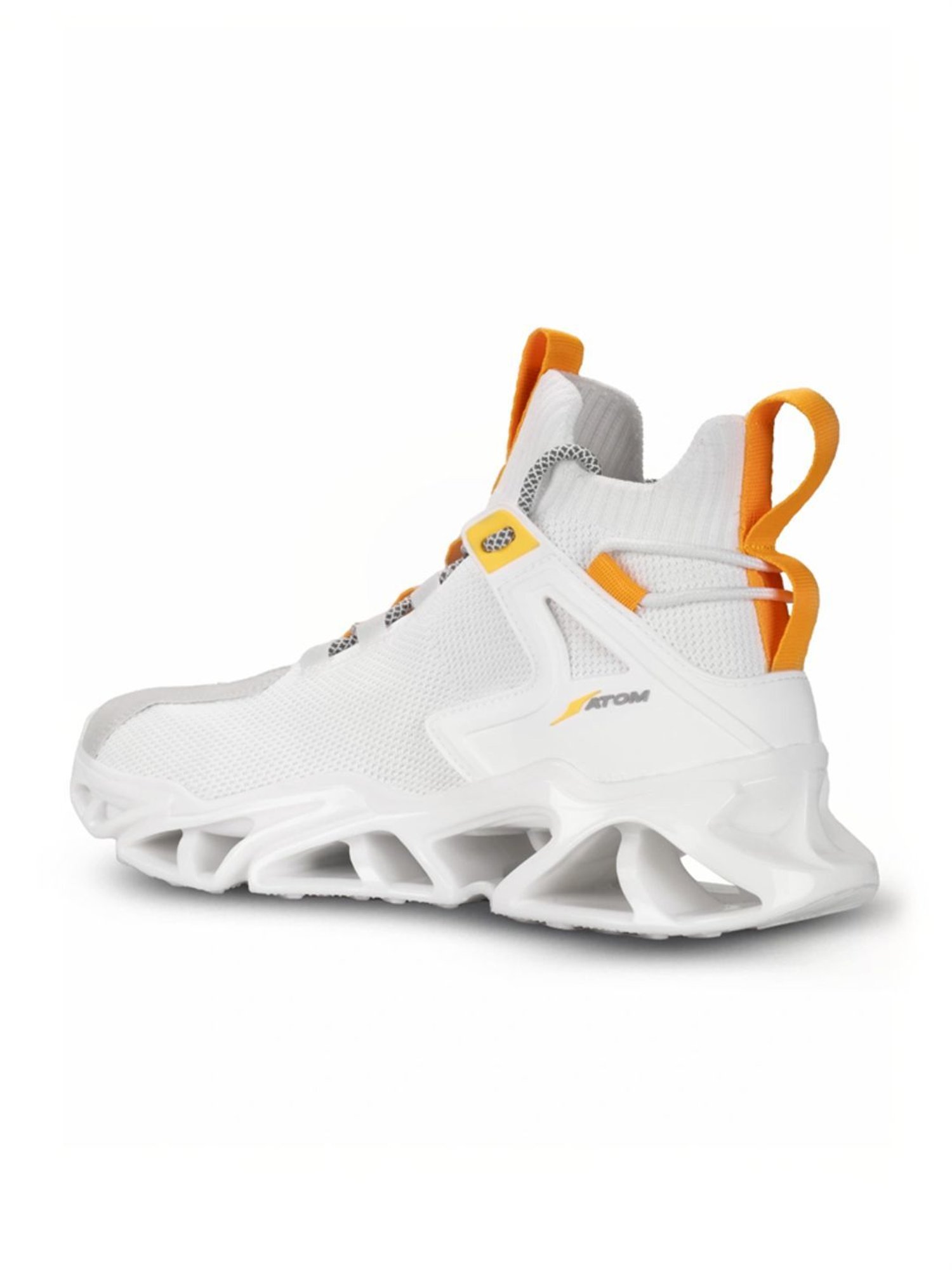 Atom Men's Hollow Man White Running Shoes