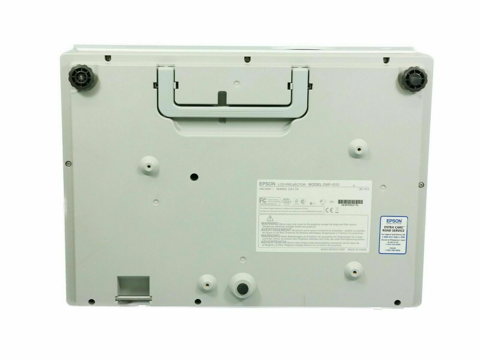 Epson EMP-6110 3LCD Projector 3500 ANSI Lumens HD 1080i 1024 x 768  HDMI-adapter w/Remote Home Theater Professional Streaming with Accessories bundle