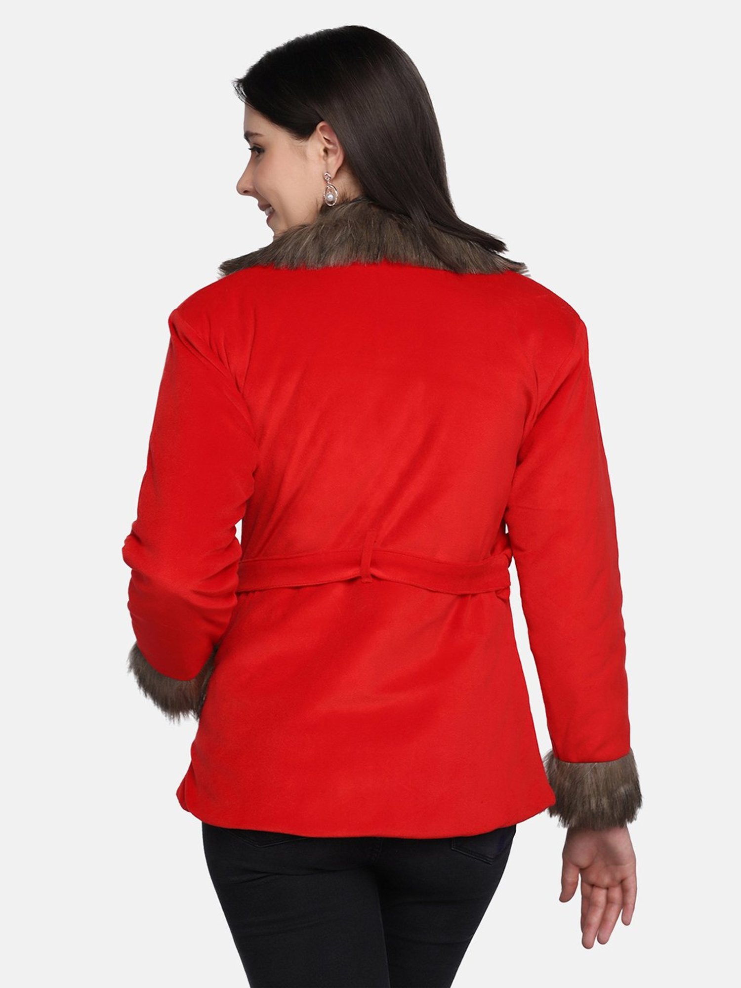 BUYNEWTREND Red Regular Fit Jacket