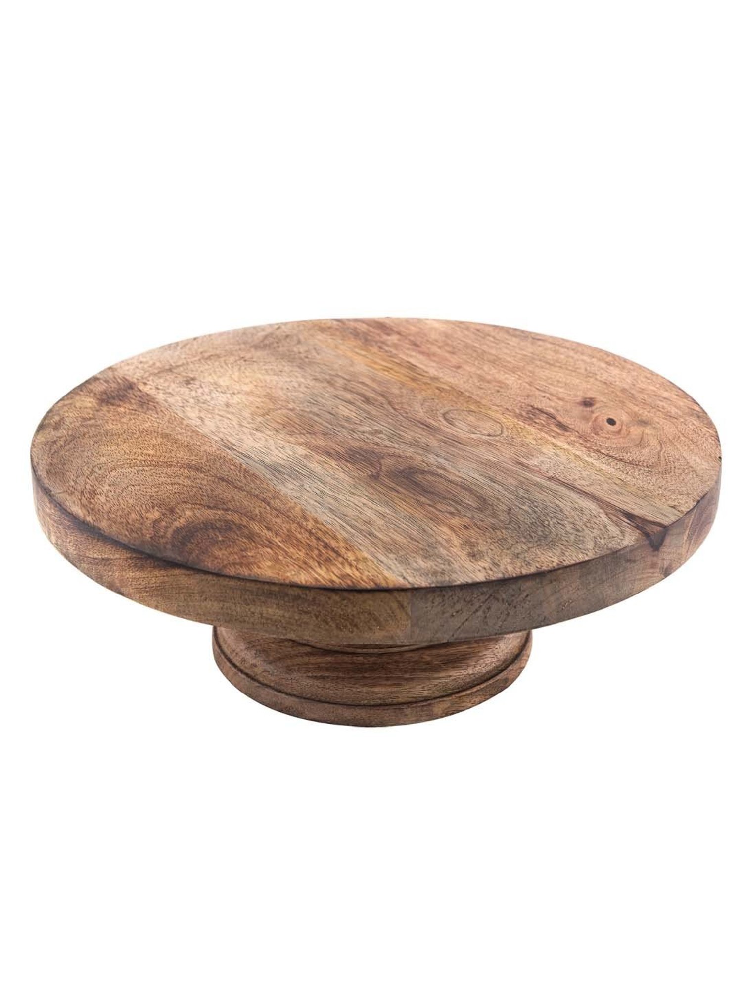 India Circus Color Bordered Blue Bone China Cake Stand