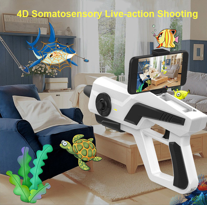 Smart Somatosensory AR Gun Pistol Bluetooth Handle Phone Game Augmented Reality Accurate Shooting Decompression Toys