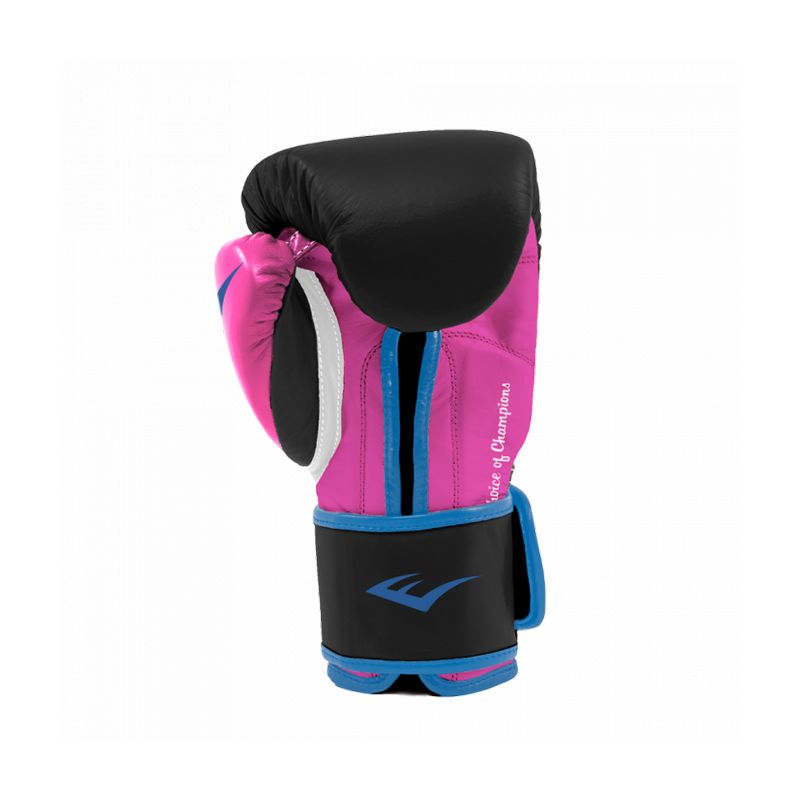 Everlast P00000745 Women's 12 Ounce Powerlock Hook and Loop Kickboxing Boxing Bag Training Gloves, Pink