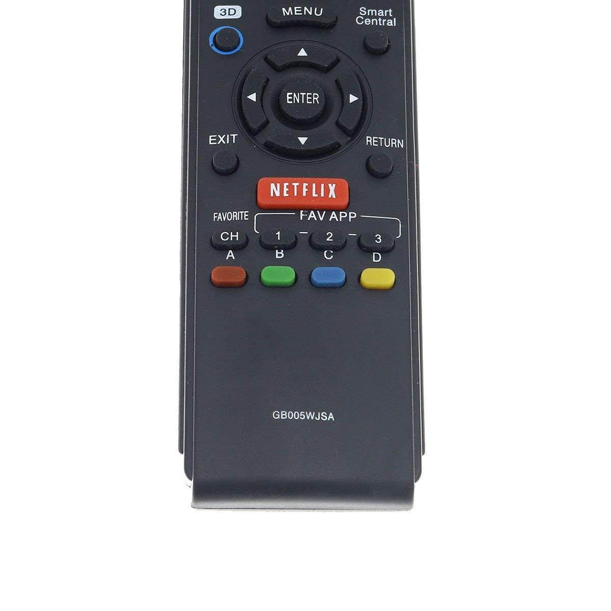 Aurabeam GB005WJSA Replacement TV Remote Control for Sharp Aquos Television (RRMCGB005WJSA)