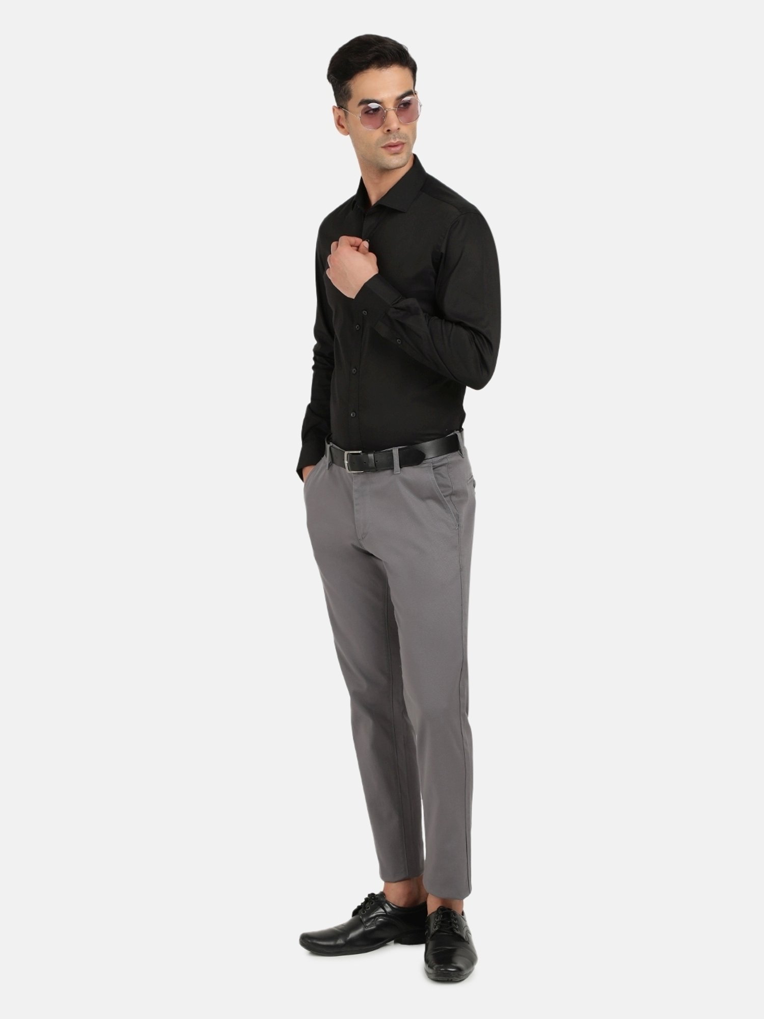 Ivoc Black Slim Fit Shirt